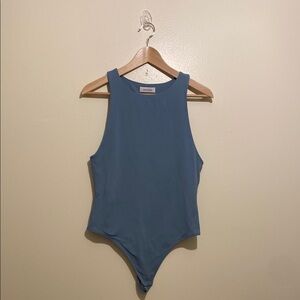 Babaton Aritzia Blue Bodysuit. Size L